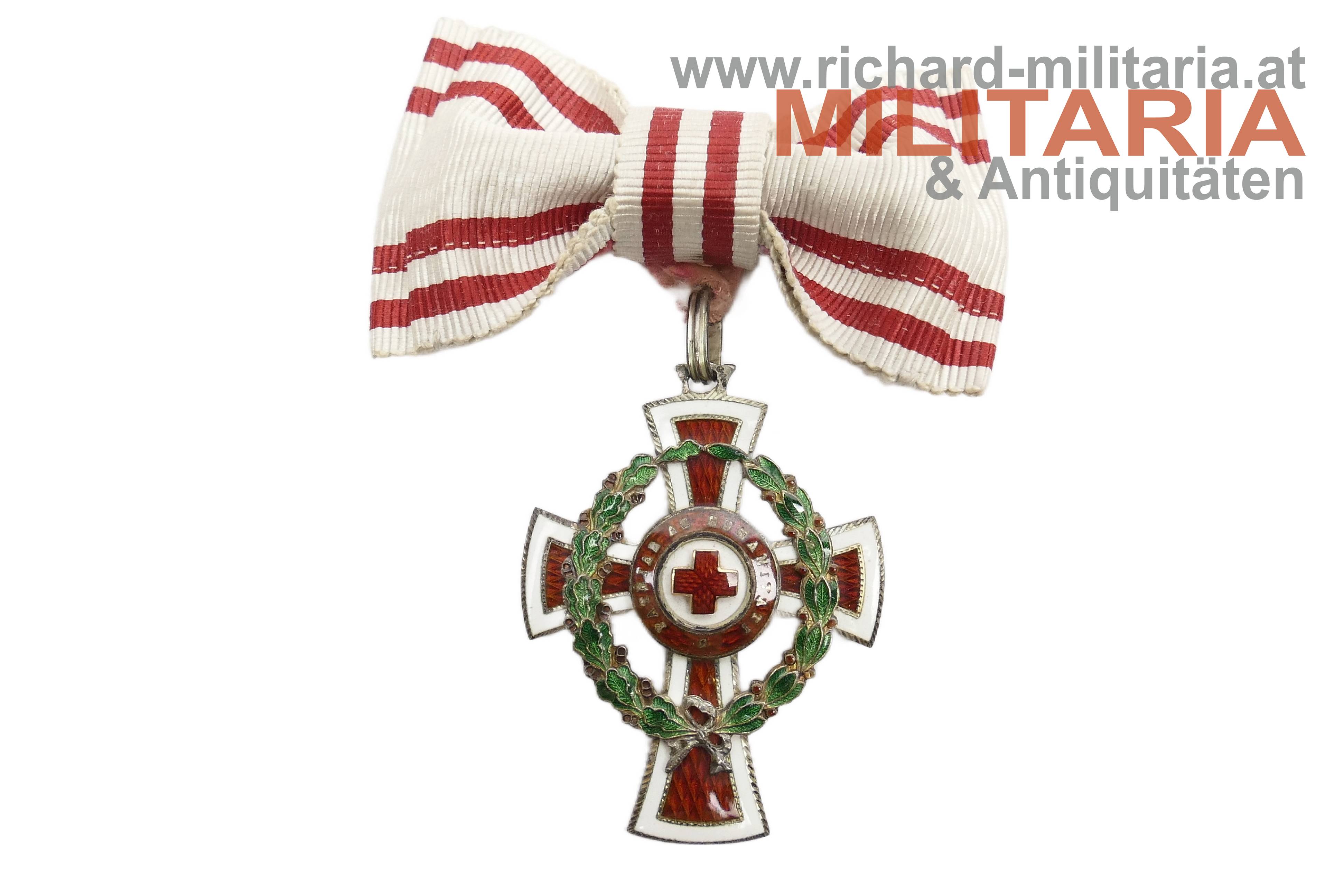Rotes Kreuz - Ehrenzeichen 2. Klasse mit KD - Damenmasche - Etui