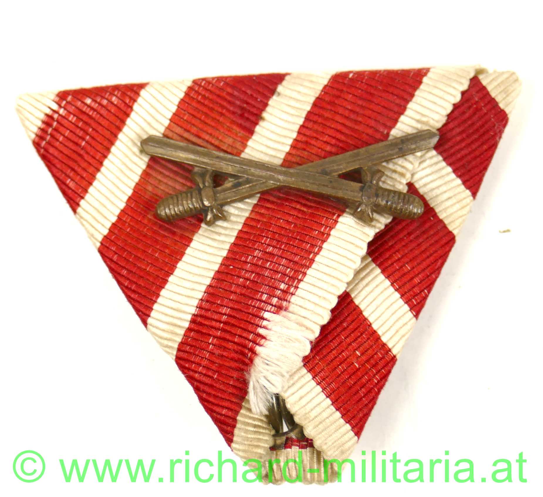 Dreiecksband - Geistliches Verdienstkreuz - PIIS Meritis II. Klasse mit Schwertern