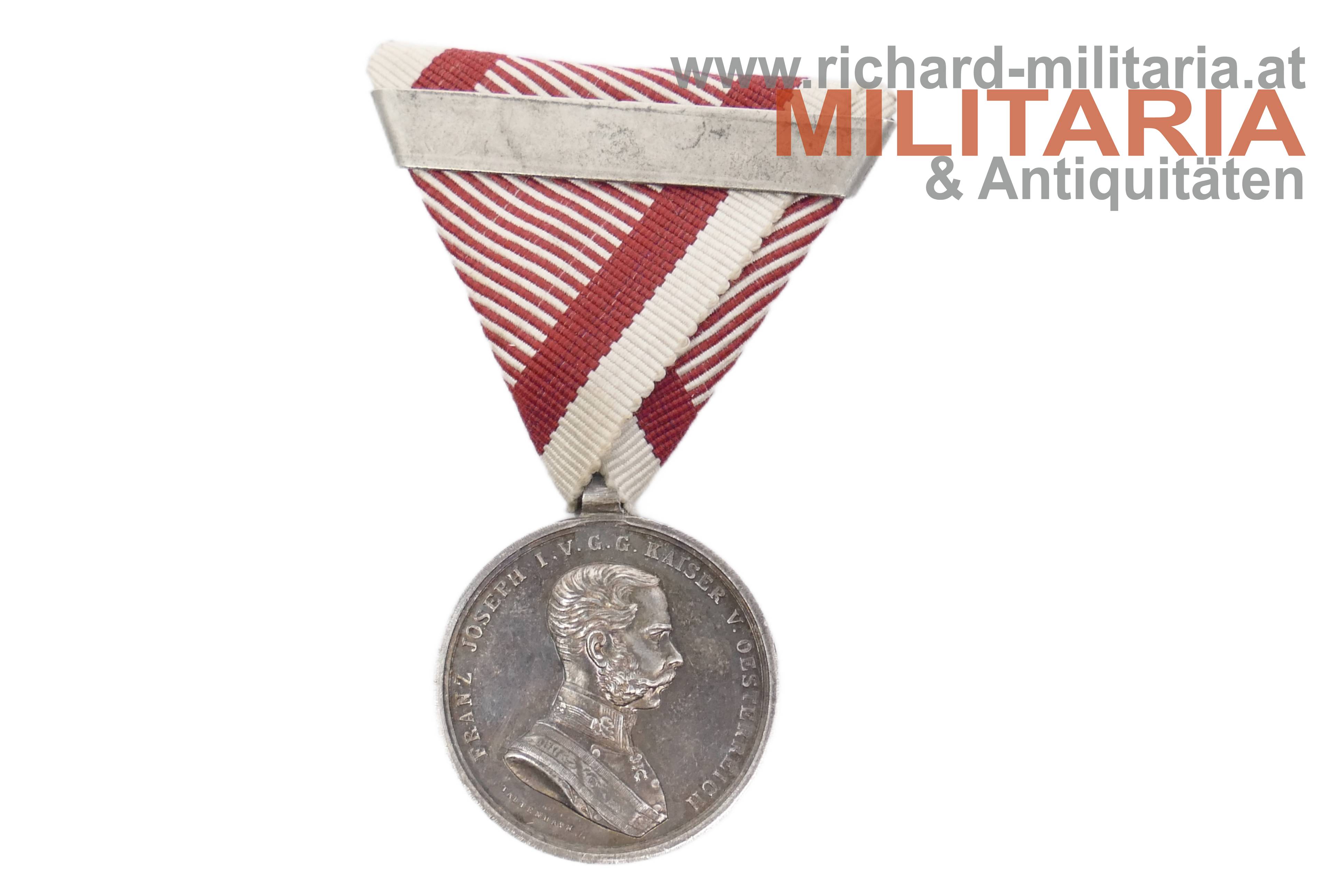 k.u.k. Silberne Tapferkeitsmedaille 2. Klasse mit Wiederholungsspange