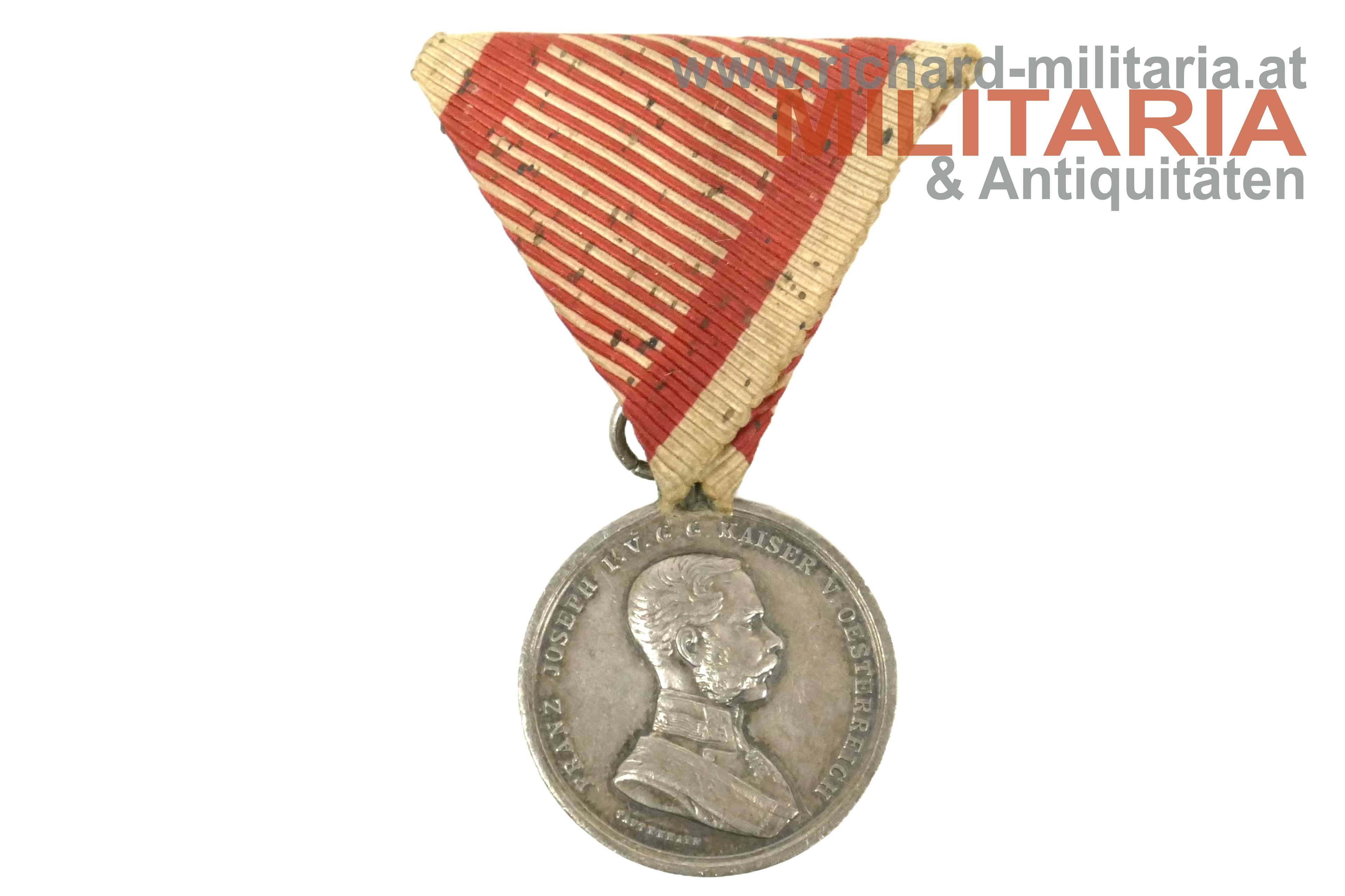k.u.k. Silberne Tapferkeitsmedaille 2. Klasse Kaiser Franz Josef