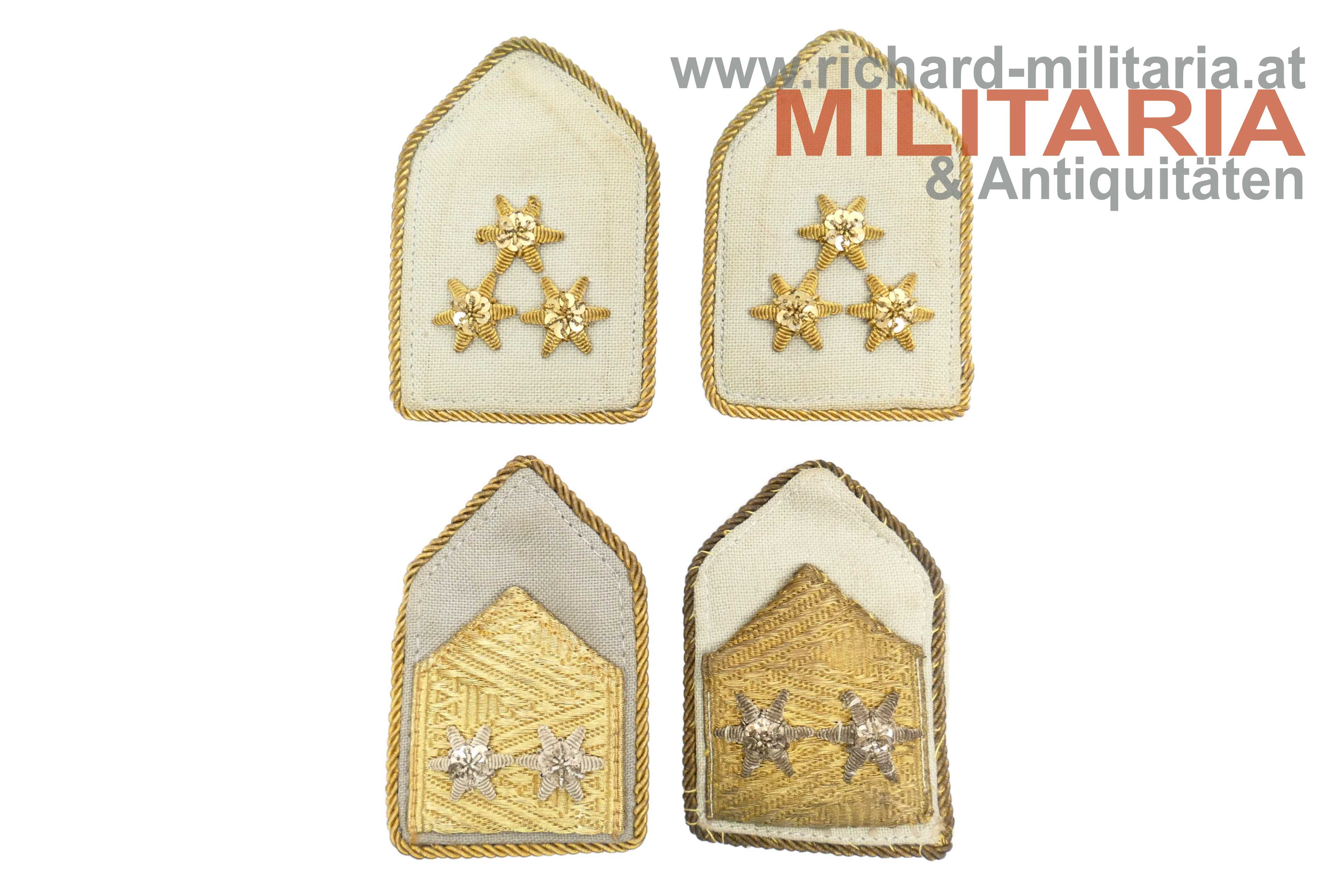 ÖBH - 4 Schulterklappendienstgradabzeichen Hauptmann / Oberstleutnant