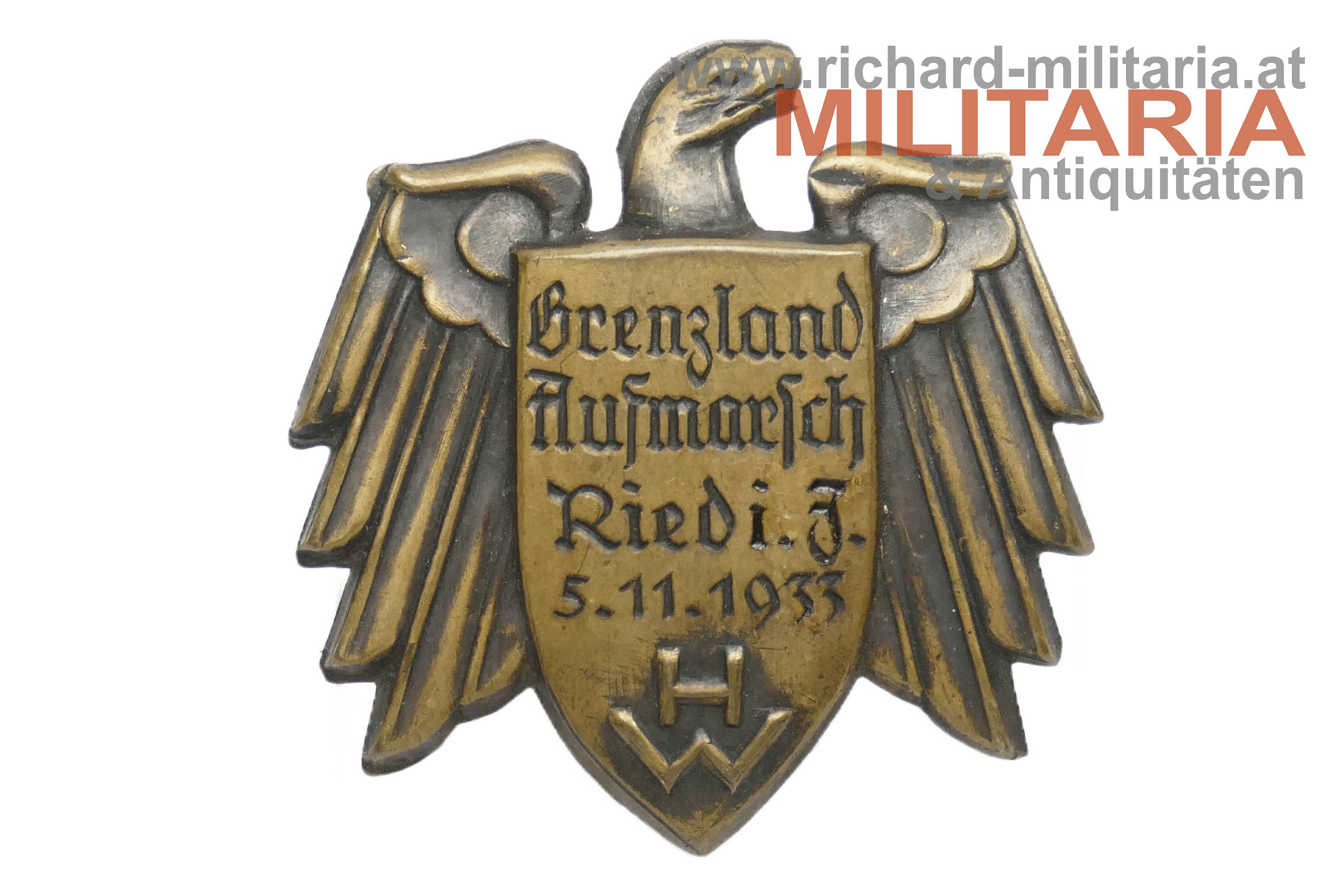 Heimwehr - "Grenzland Aufmarsch Ried i. Innkreis 5. 11. 1933"