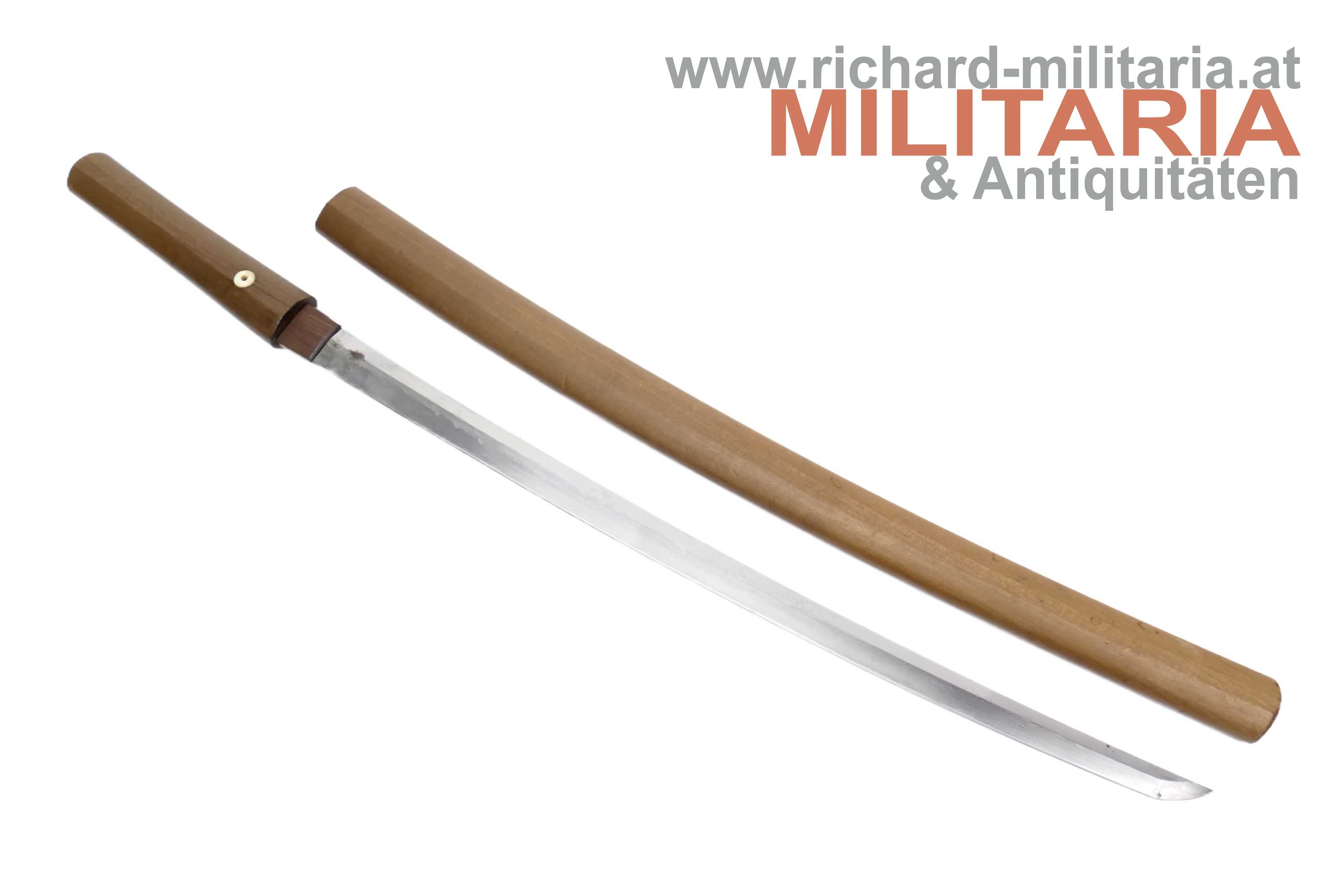 Japan - Wakizashi in shirasaya - eingesetzte Signatur (!)