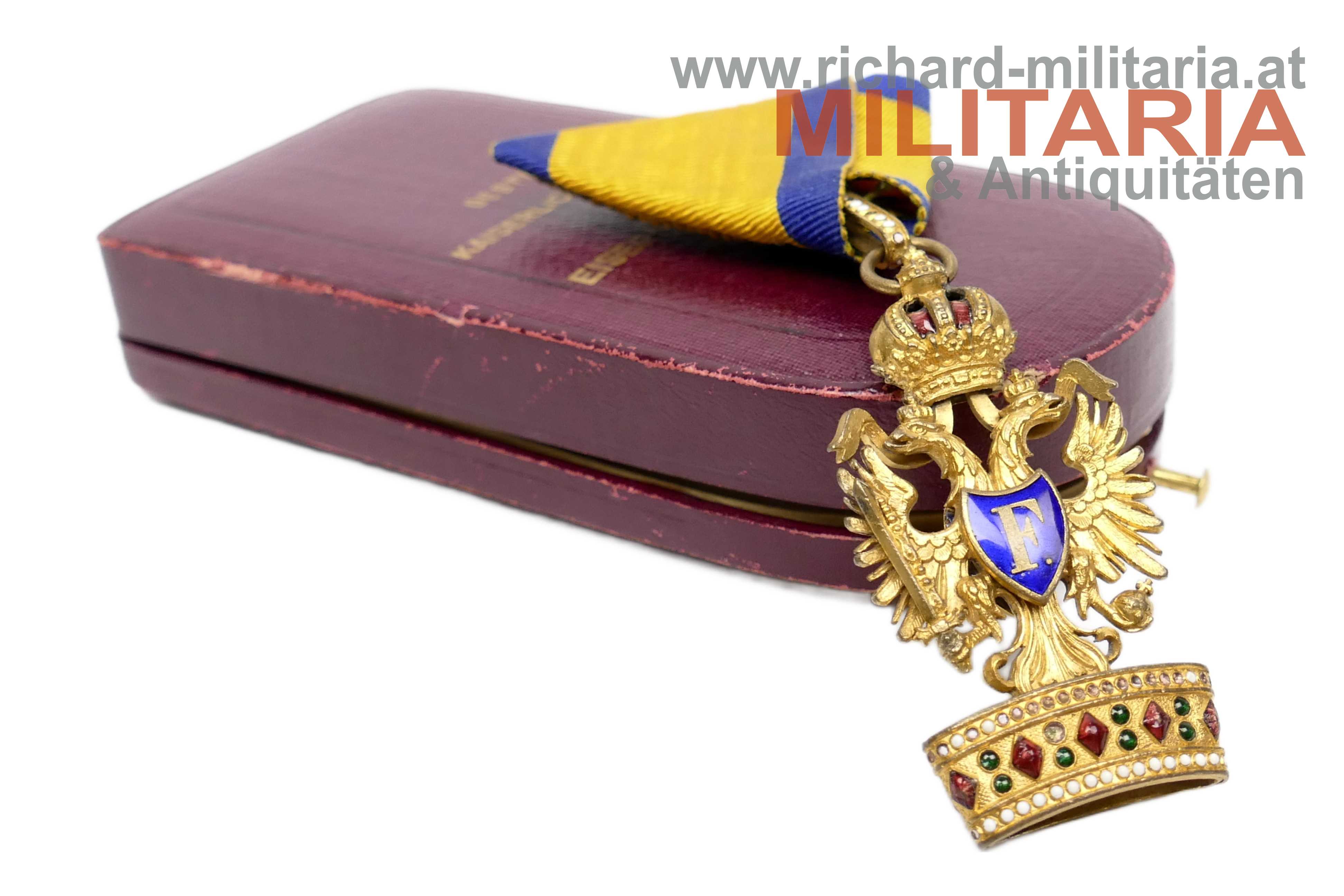 k.u.k. Orden der Eisernen Krone 3. Klasse mit Etui