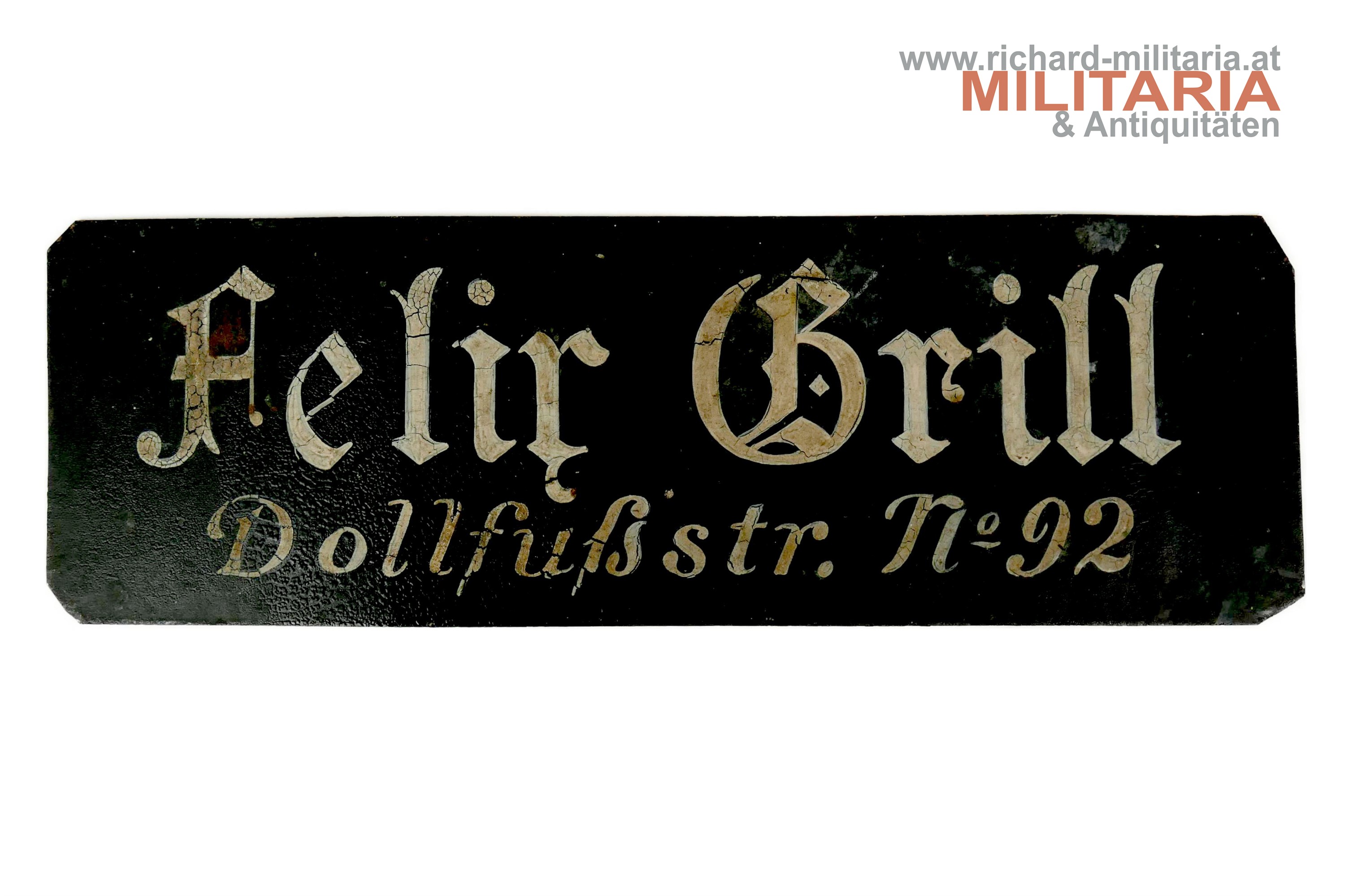 1. Republik - Haustürschild - Dollfußstraße 92