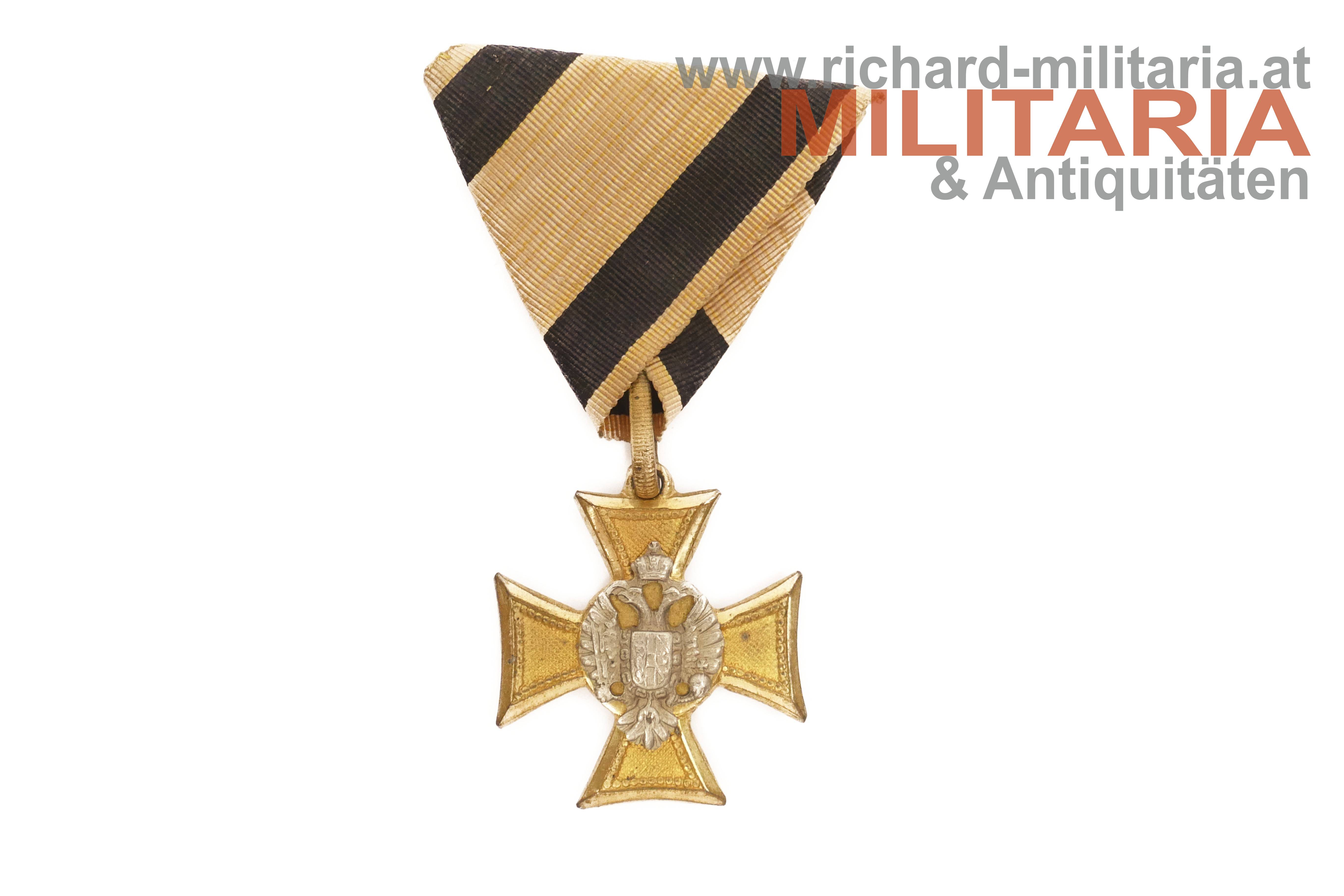 k.k. Militärdienstzeichen 1. Klasse - Offizier - Perlmutt - 1850/70