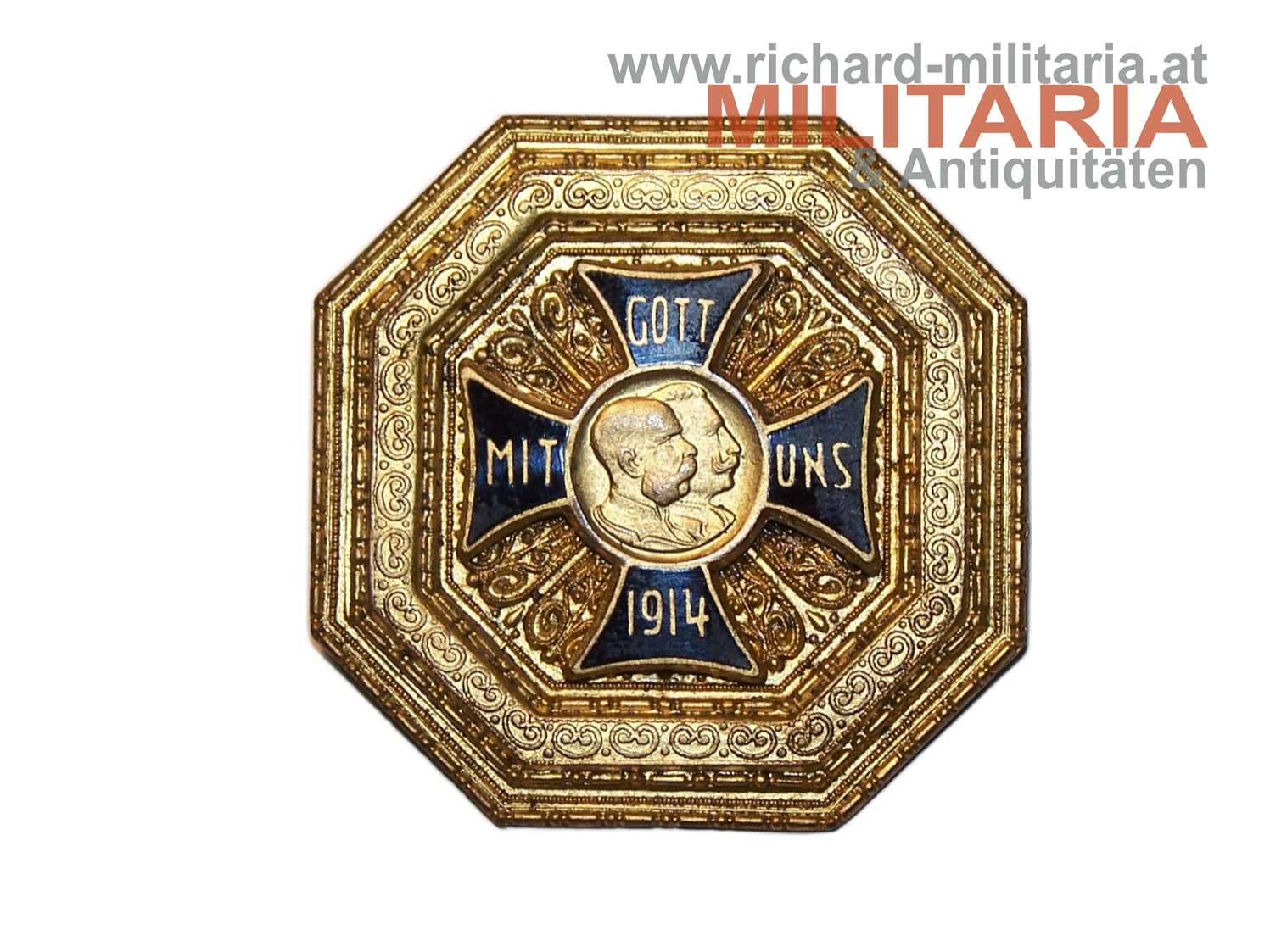 k.u.k. patriotisches Abzeichen - "Gott mit uns 1914"