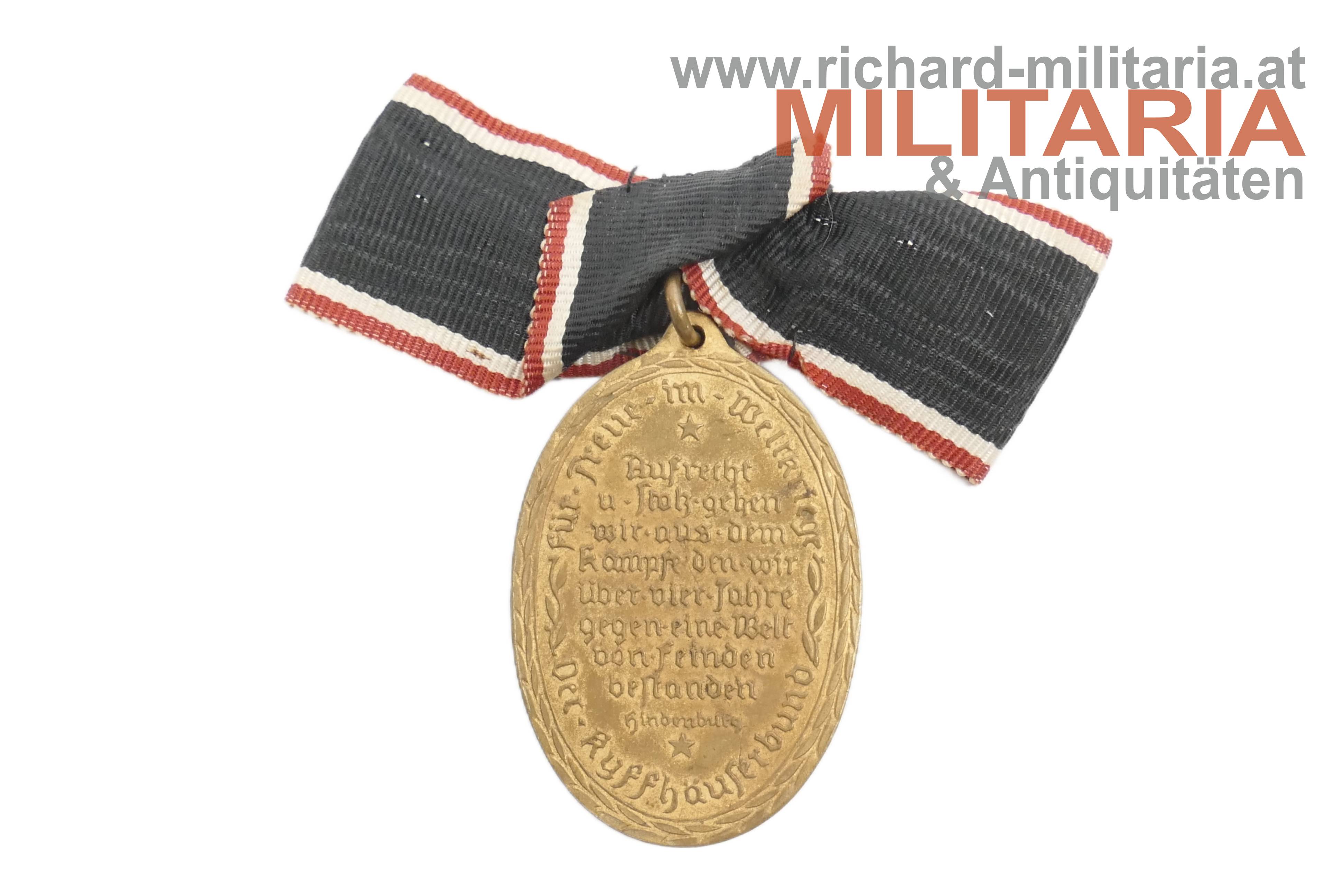 Kriegsdenkmünze 1914/1918 des Kyffhäuserbundes