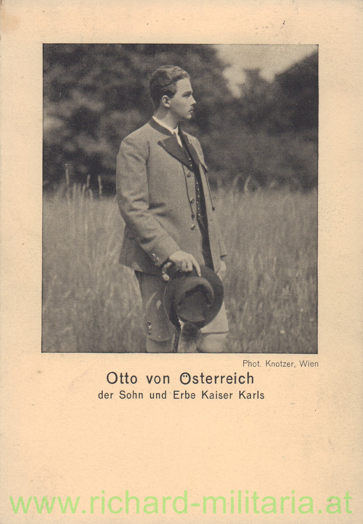 Otto von Österreich - Kaiserbilderserie Nr. 15