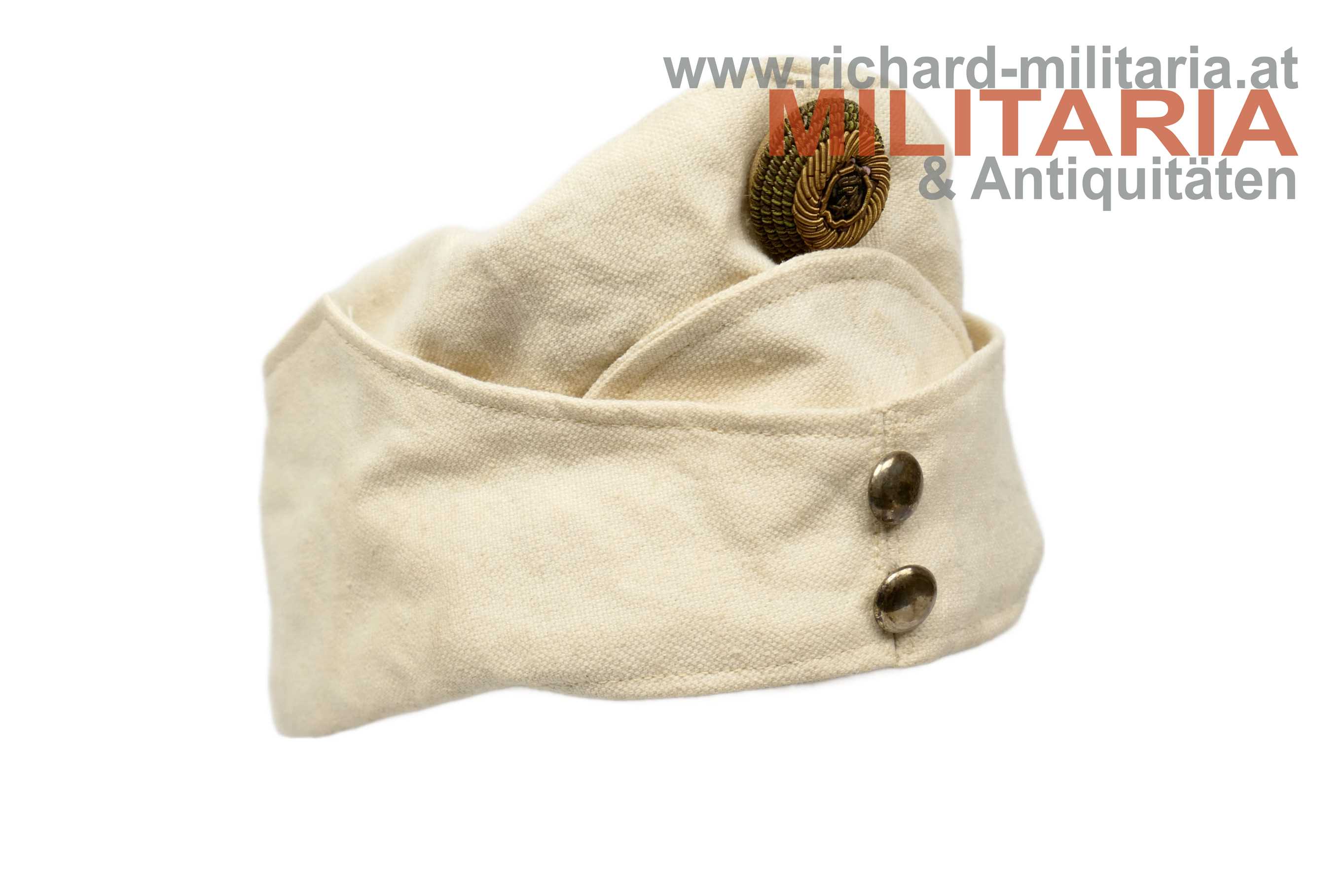 k.u.k. weiße schirmlose Lagerkappe für Kavallerieoffiziere