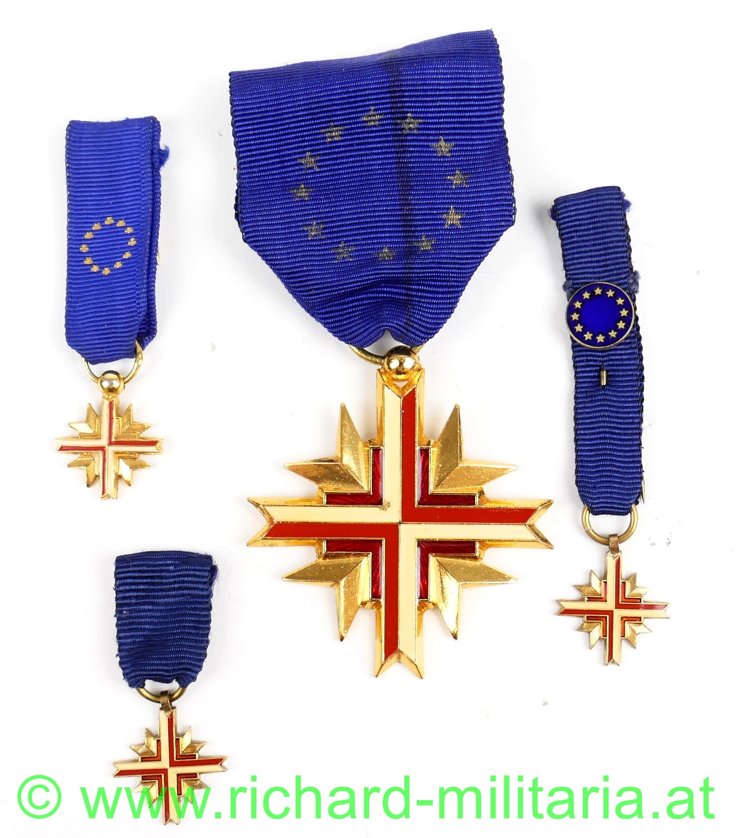 Kreuz der Kombattanten d. eh. Europäischen Gesellschaft - Konvolut