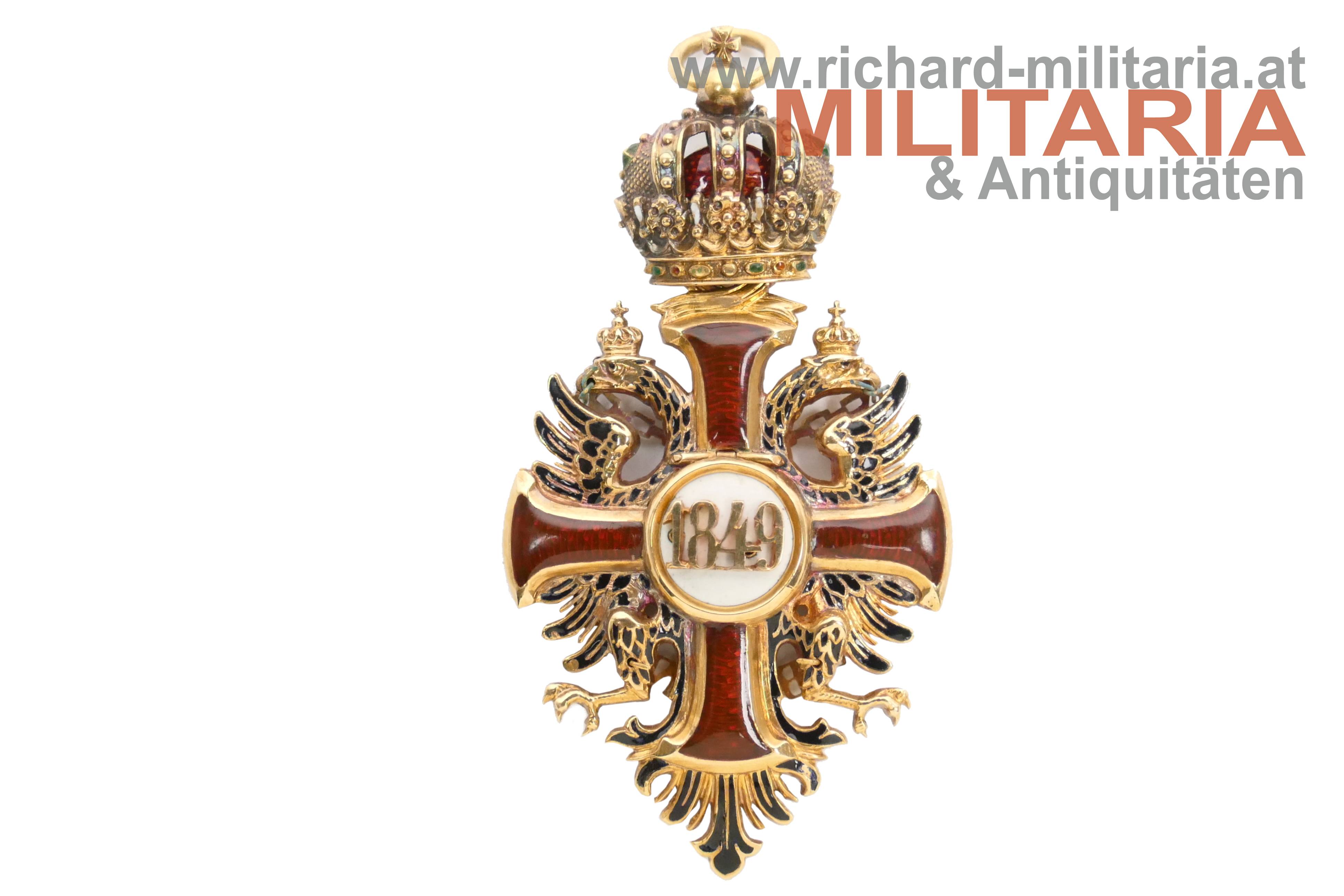k.u.k. Franz Joseph-Orden Komtur bzw. Kleinod zum Großkreuz - Resch - GOLD