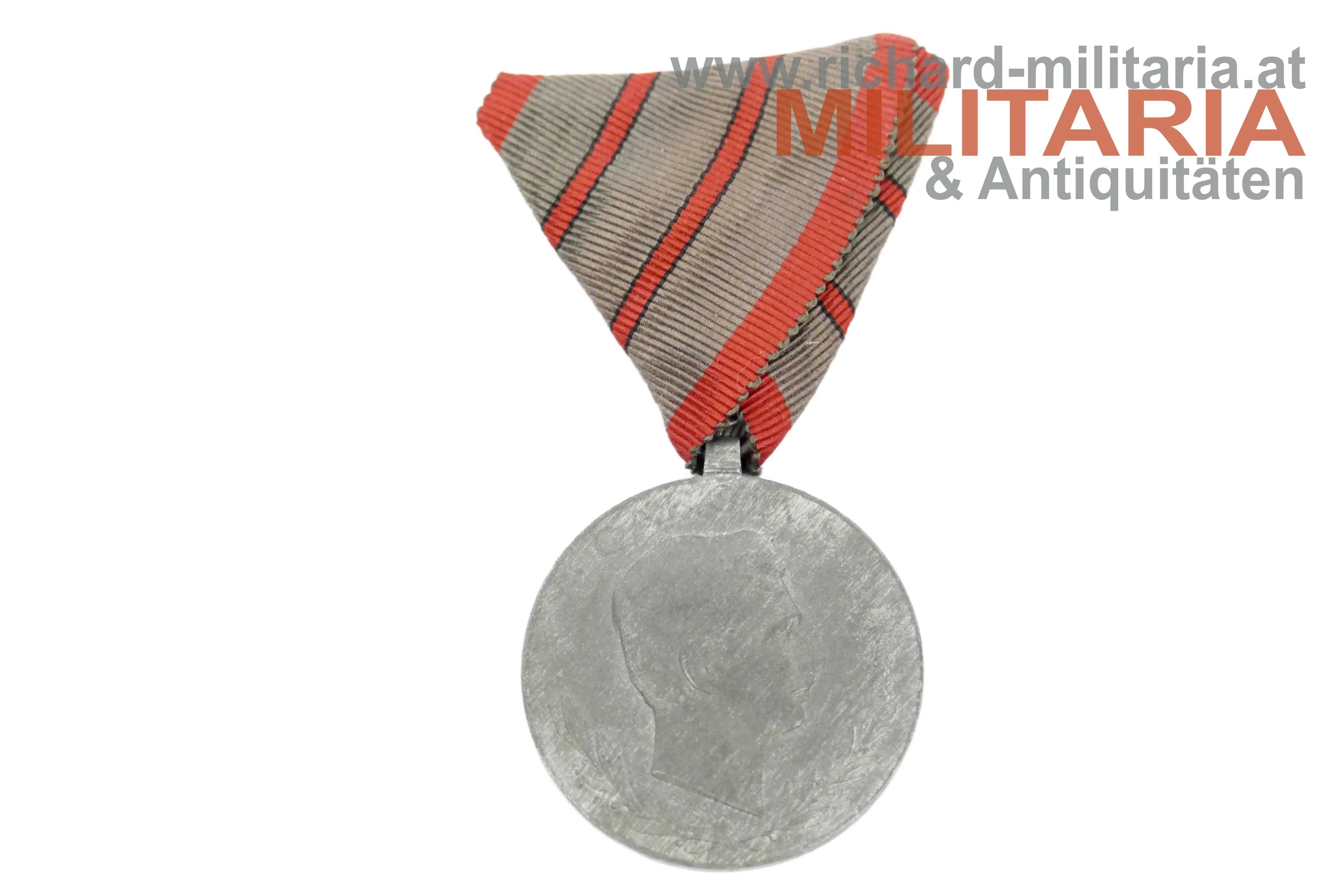 k.u.k. Verwundetenmedaille - 2-fache Verwundung - "HMA" "1918" 