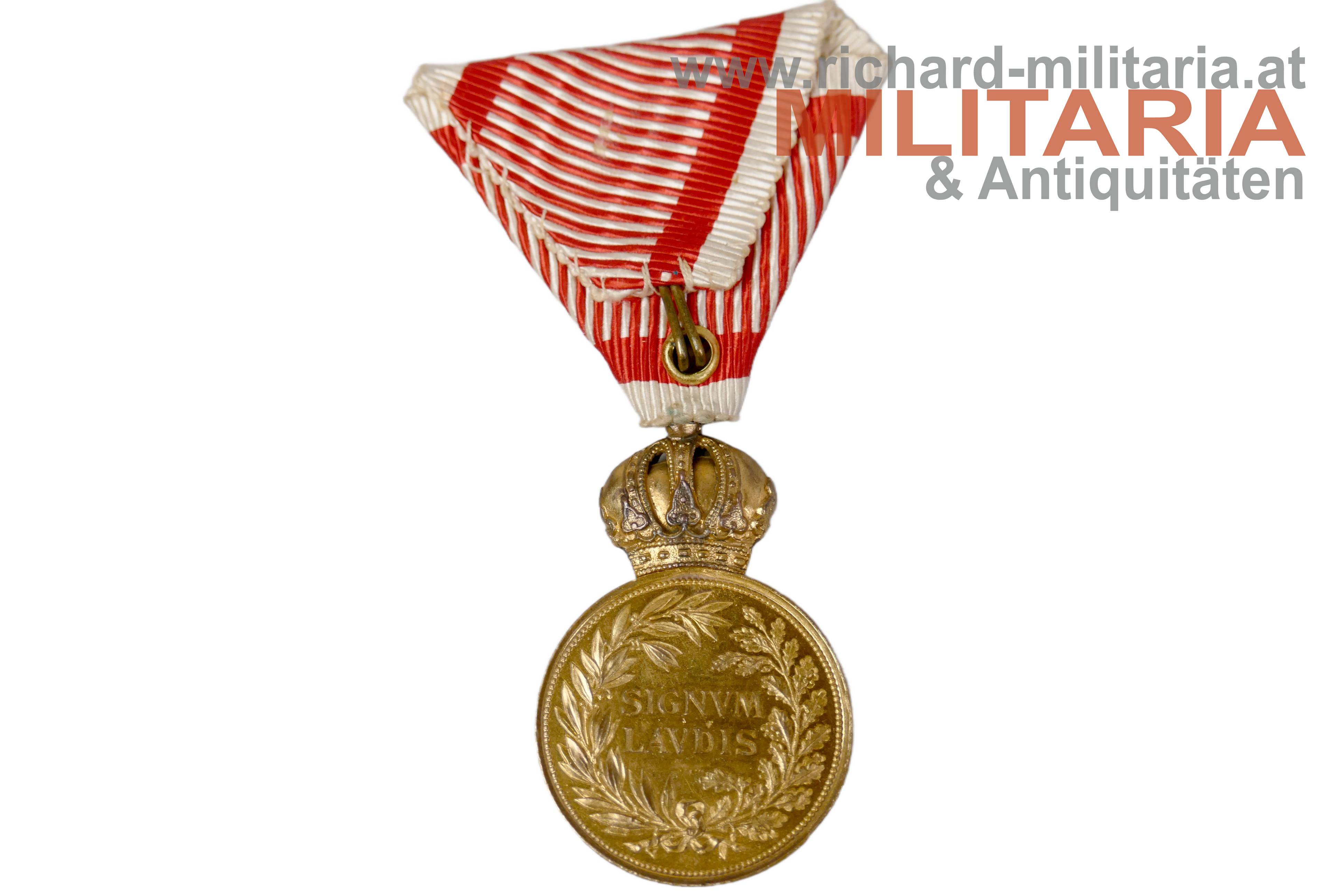 k.u.k. Bronzenes Signum Laudis - FJ1 - 3. Regiment Tiroler Kaiserjäger (!) 