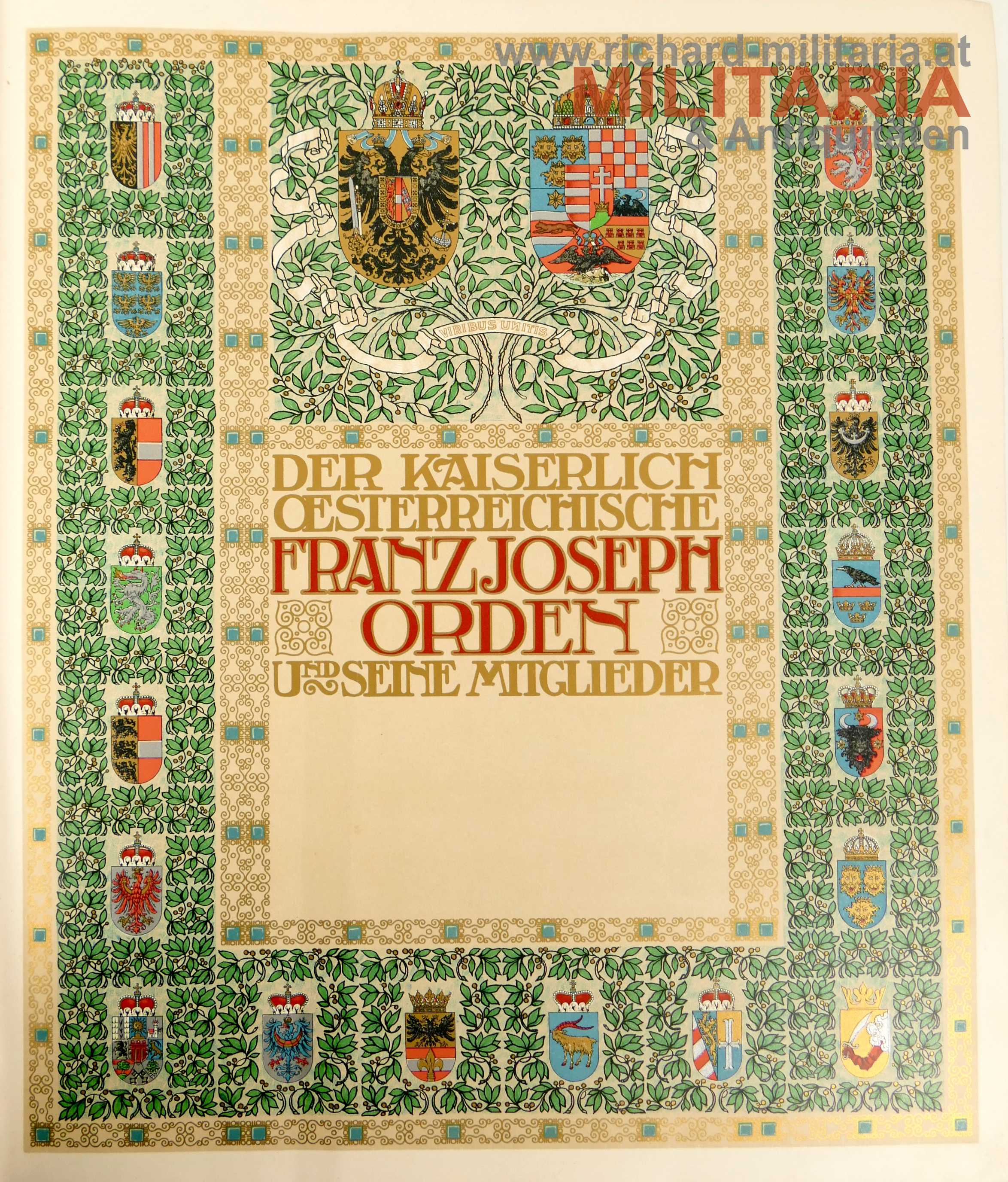 Der kaiserlich österreichische Franz Joseph Orden und seine Mitglieder - Prachtband 