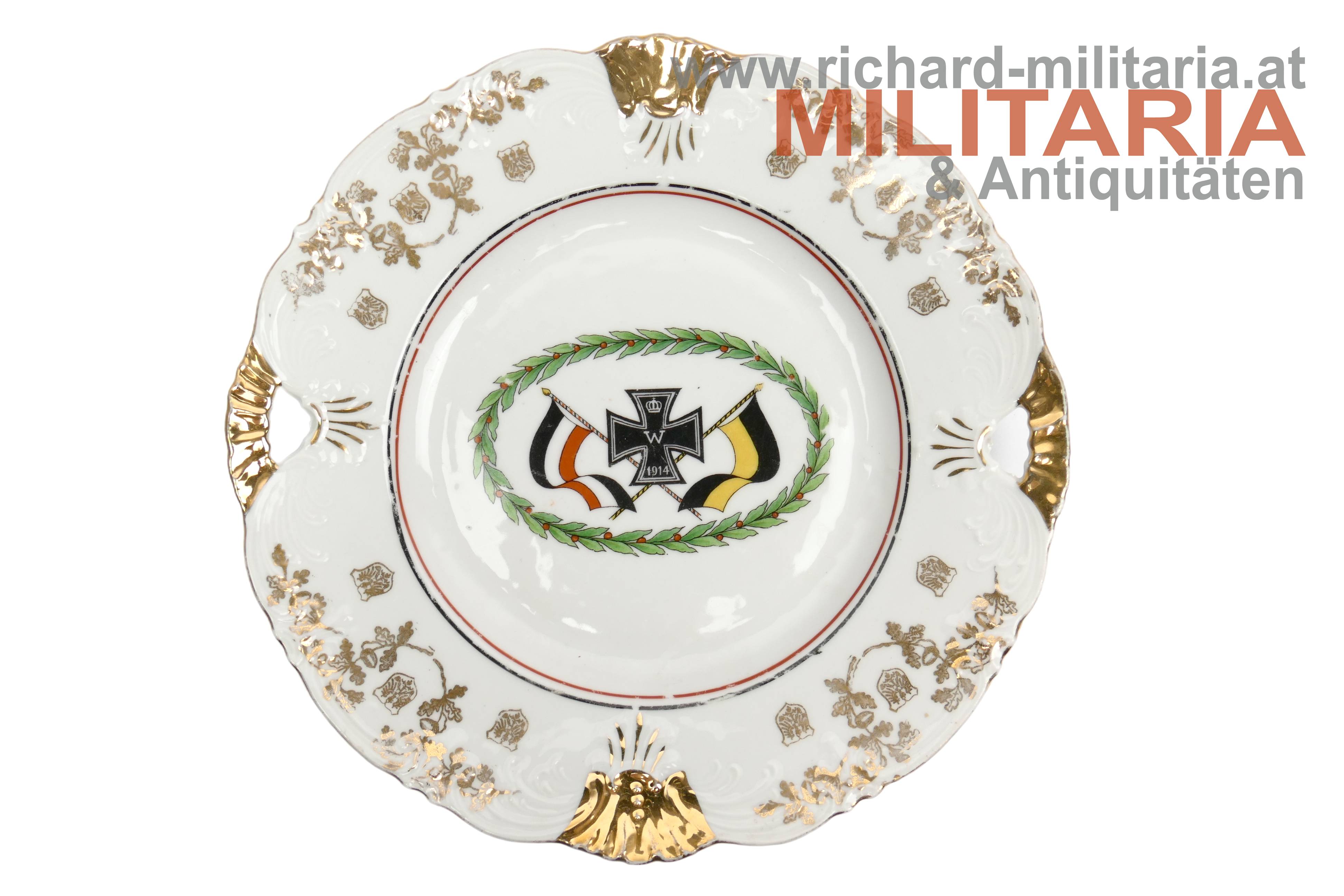 patriotischer Teller - Österreich/Deutschland  - Hohenzollern