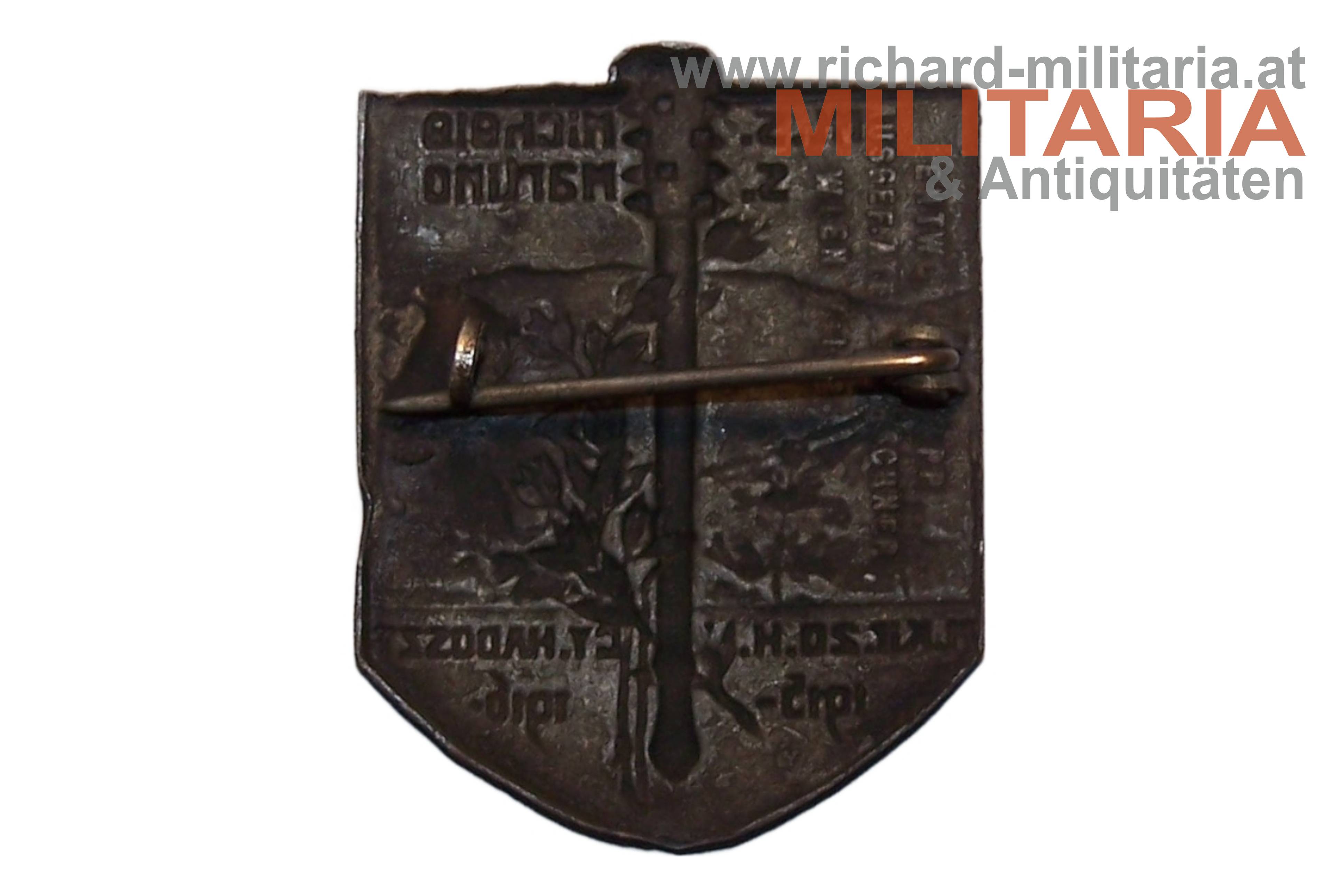 k.u. Kappenabzeichen - M.Kir.20.H.Gy.Hadoszt 1915-1916 - Mt.S.Michele / S.Martino 