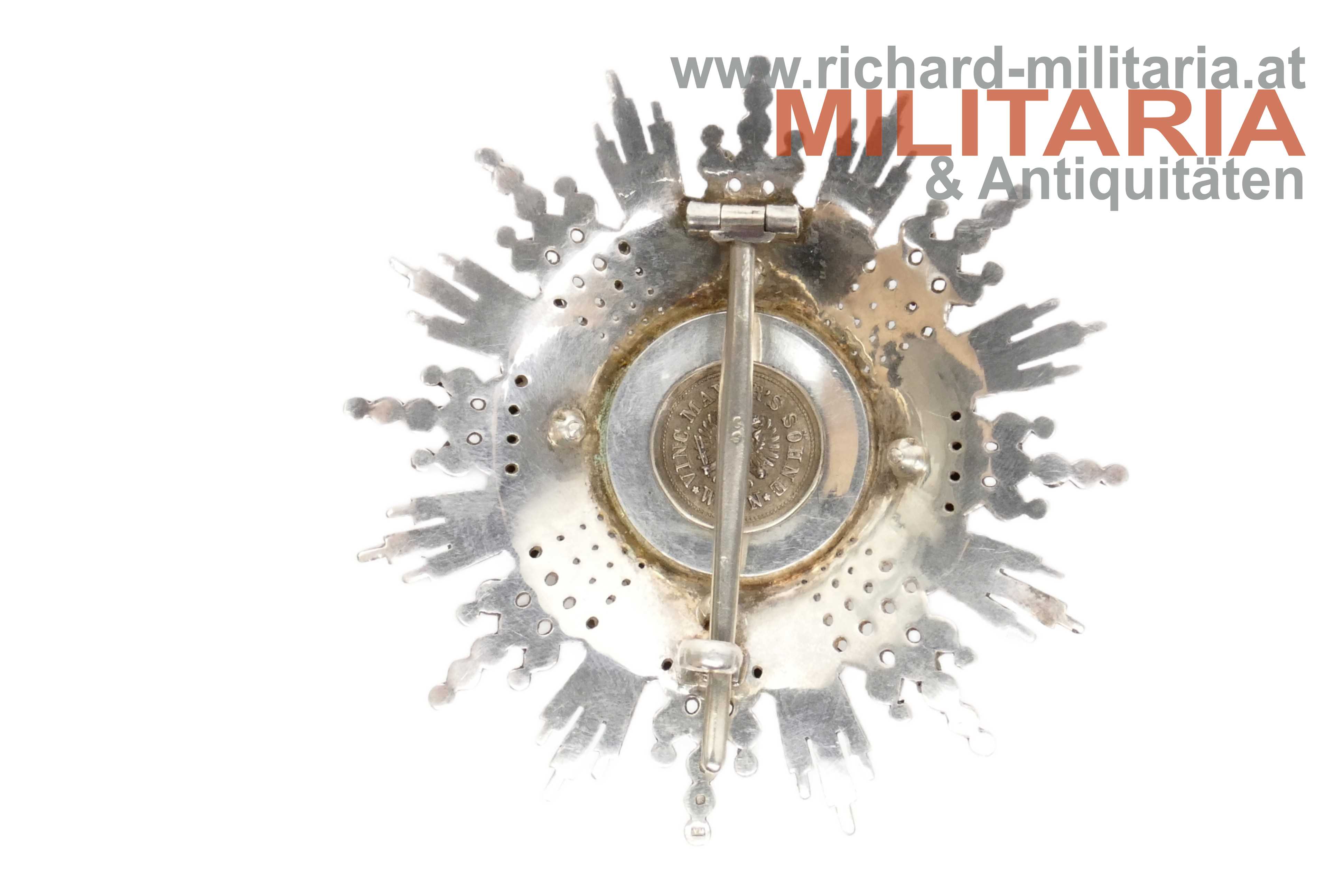 Montenegro - Danilo-Orden 2. Klasse Bruststern - Vinc. Mayer's Söhne