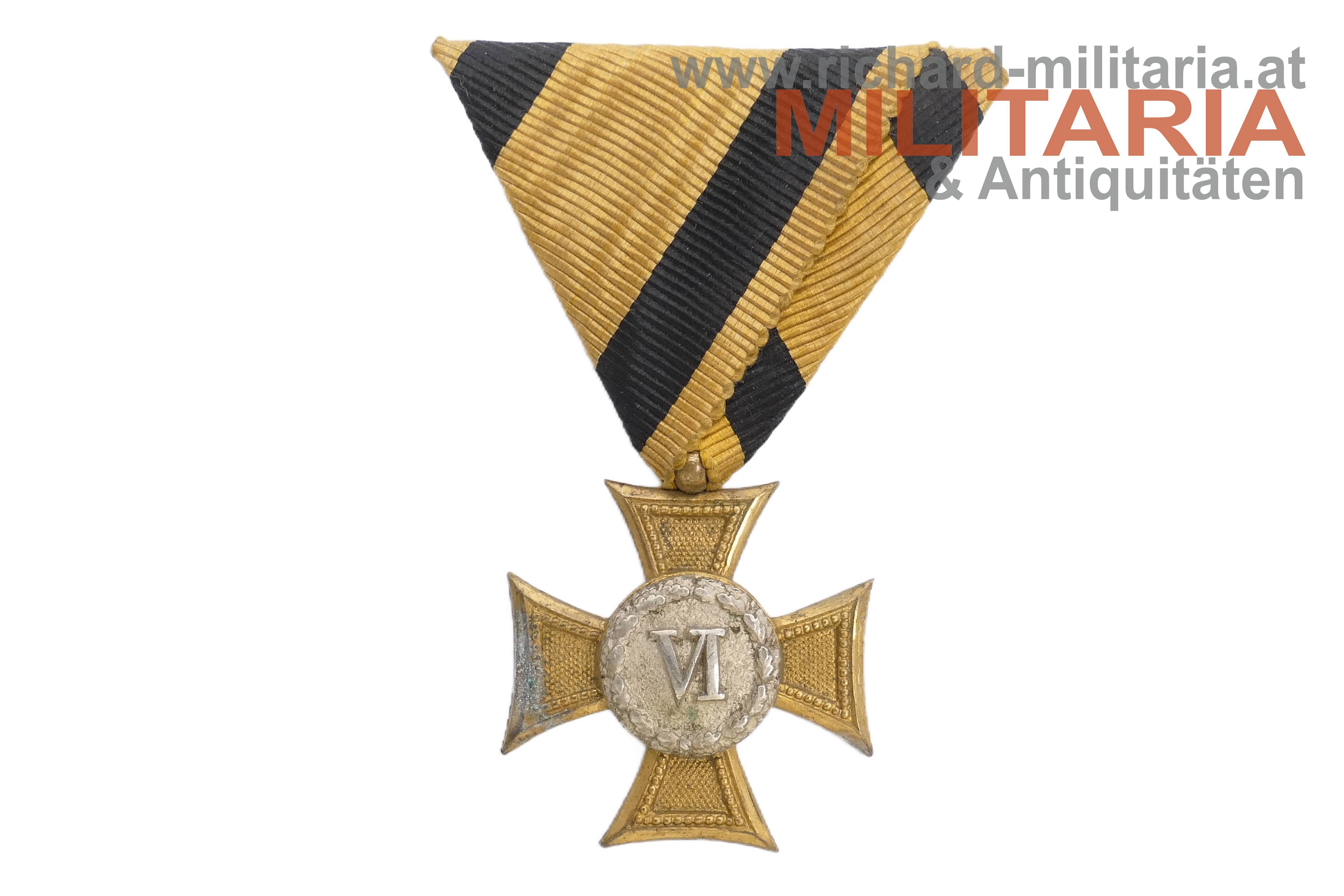 k.u.k. Militärdienstzeichen Mannschaft/UO - 6 Jahre