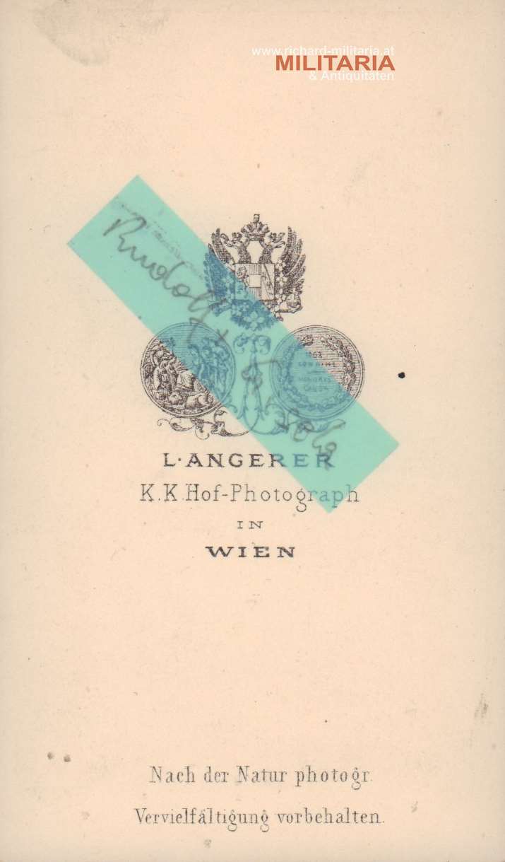 Kronprinz Rudolf und Gisela - Hartkartonfoto
