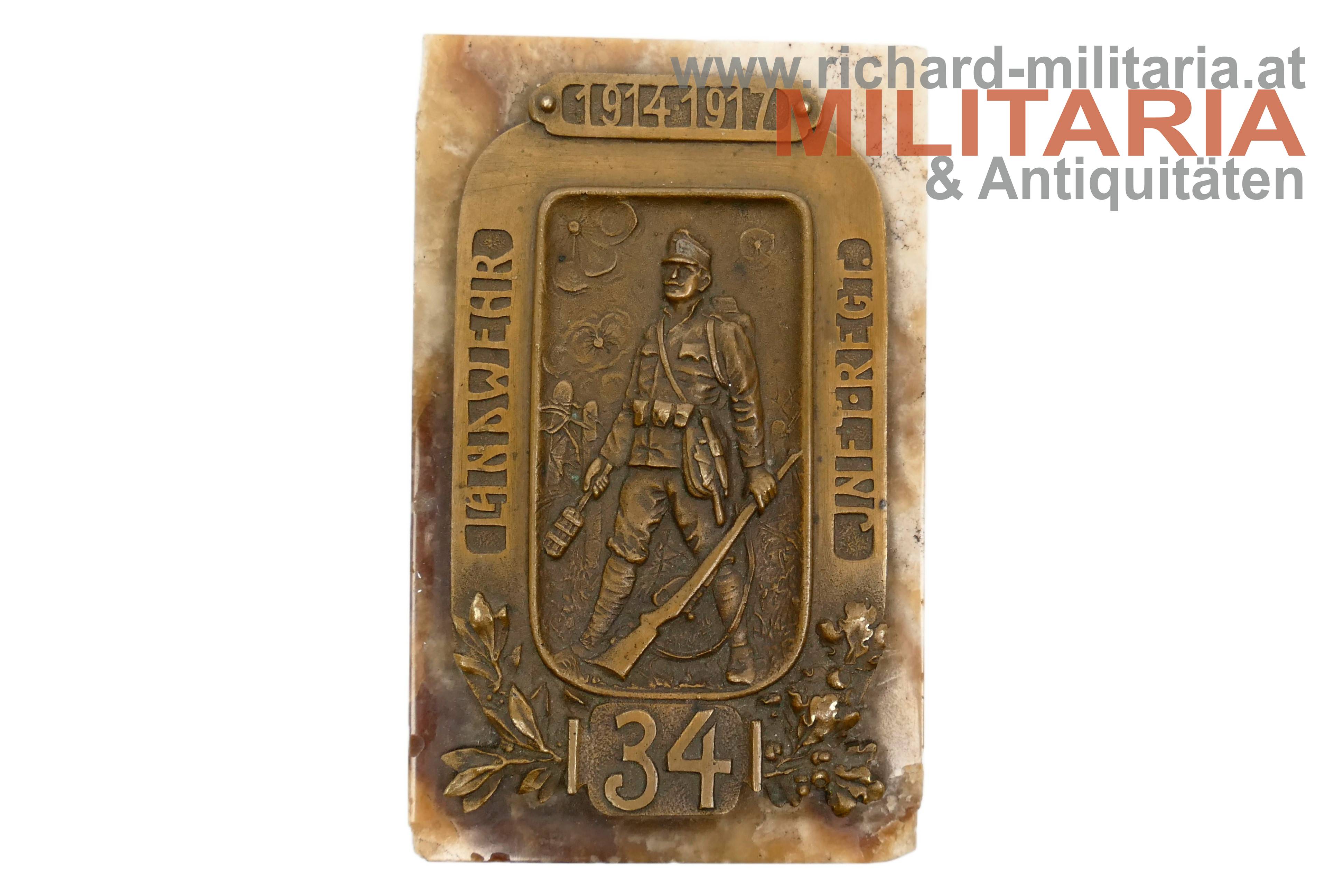 k.k. Briefbeschwerer - Landwehr Infanterie Regiment Nr. 34