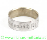 Patriotischer Ring "Gold gab ich für Eisen 1914"