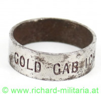 "Gold gab ich für Eisen" - Ring