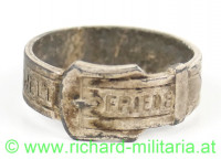 Patriotischer Ring "Weltfriede 1918 