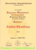 Urkundenkonvolut Laurenz Obermann - Liebenfels